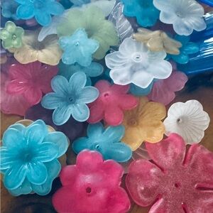 1 Pound Colorful Floral Beads Art /Crafts